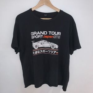 Brandy Melville/John Galt black graphic T-shirt